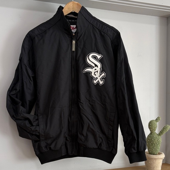 Vintage Majestic Dogout Chicago White Sox Full Zip Jacket Size XL